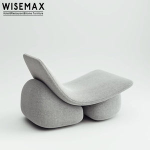 WISEMAX chaise longue moderne inclinable boucle cachemire confort accent loisirs canapé fauteuil chambre salon - Product Image 6