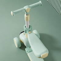 Trottinette Électrique Pliable à 3 Roues avec LED pour Enfants, en Plastique, Plusieurs Couleurs, pour Garçons et Filles