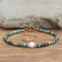 Bracelet délicat en perles d'eau douce et pierres précieuses 7 chakras, minimaliste, en acier inoxydable plaqué or PVD, bijoux de yoga et de guérison, vente en gros
