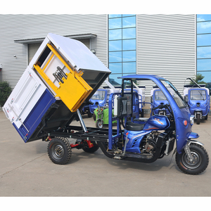 Triciclo de basura de fabricación, carga de transporte pesado, 3 ruedas, gasolina, carga de gasolina, motocicleta, camión, triciclo, Coche - Product Image 2