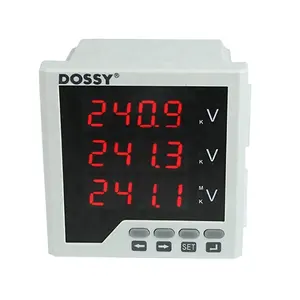 96X96 Mm Drie Fase Panel Type Voltmeter DS5210-3U Ac Voltage Meter