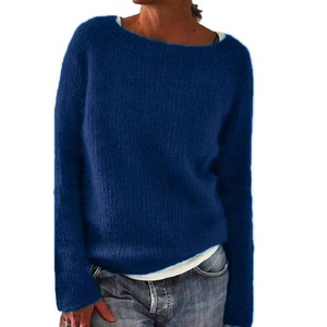 Maglione Oversize da <span class=keywords><strong>Donna</strong></span> a Collo Tondo, Morbido e Confortevole, Stile Coreano, Caldo e Antirughe, Lavorato a Maglia - Product Image 6