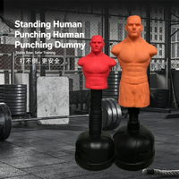 Mannequin de boxe autoportant réglable en hauteur, en silicone, en forme humaine, sac de sable pour MMA, kickboxing, fitness à domicile