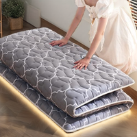 Matelas Queen pliable compressé sous vide avec noyau en mousse respirant et surface en tissu peluche