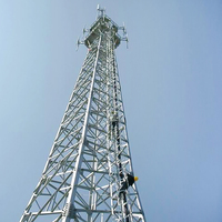 Torre de Comunicación de Acero Angulado de 30m 40m 50m, Torre Tubular de Telecomunicaciones