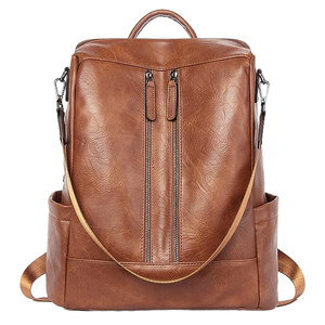 <span class=keywords><strong>Sac</strong></span> à main à bandoulière antivol en cuir végétalien pour femme Doublure en polyester imprimé <span class=keywords><strong>Sac</strong></span> à <span class=keywords><strong>dos</strong></span> à couches pour bébé avec accents de mode - Product Image 1