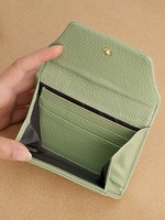 Dompet Wanita Kulit Asli Modis Dompet Wanita Kulit Sapi Dompet Pendek Kulit Asli Kapasitas Besar Tempat Kartu ID Tempat Kartu Kredit