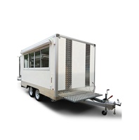 Remorque de cuisine temporaire de 4 mètres, kiosque alimentaire extérieur, stand de restauration rapide/hot-dogs, chariots de restauration rapide Yieson à vendre
