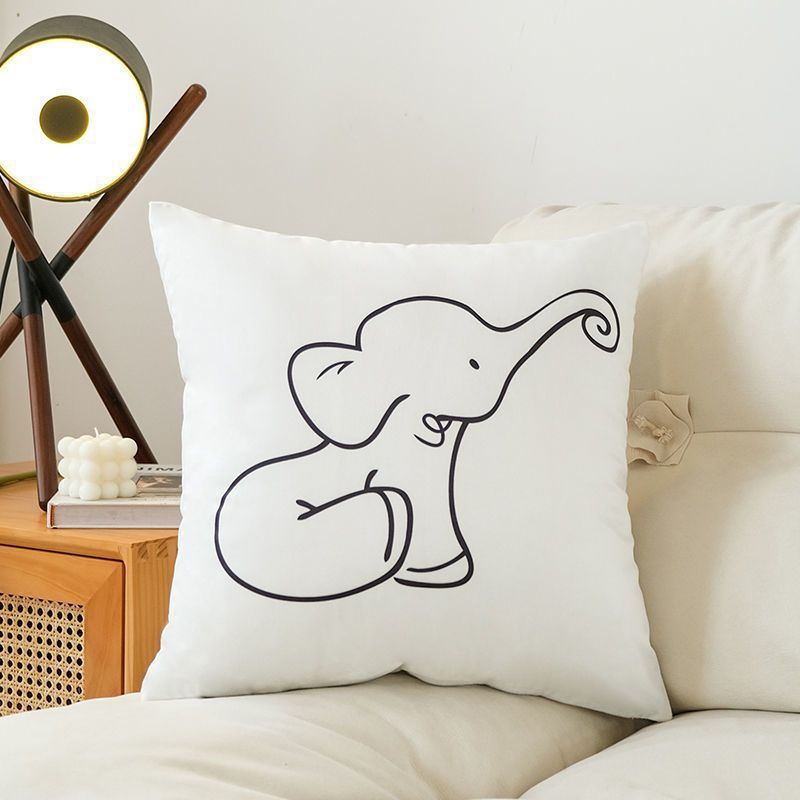 Pequeño elefante sobre blanco [terciopelo]