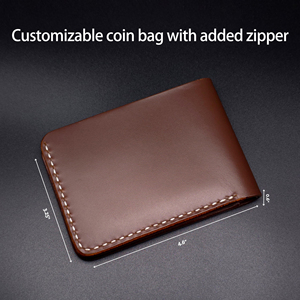 <span class=keywords><strong>Portafoglio</strong></span> Bifold da <span class=keywords><strong>Uomo</strong></span> in <span class=keywords><strong>Pelle</strong></span> di Vacchetta Conciata al Vegetale di Lusso, Portacarte Sottile in <span class=keywords><strong>Pelle</strong></span> a Grana Piena di Alta Qualità con RFID - Product Image 4