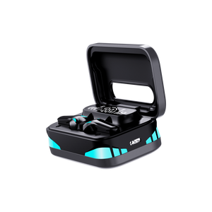 หูฟังไร้สายสำหรับเล่นเกมแบบใส่ในหู พร้อมกล่องชาร์จแบตเตอรี่แบบ LED เสียงคมชัด โหมดเกมและเพลง ไมโครโฟนในตัว - Product Image 5