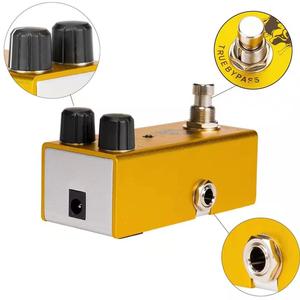 Guitar điện méo bàn đạp Mini loại duy nhất Khối lượng/DIST/tone Knob 9V DC đúng <span class=keywords><strong>Bypass</strong></span> cho bass ứng dụng - Product Image 2