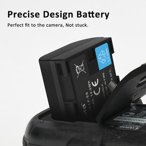 KingMa 充電式リチウムイオンバッテリー LP-E6 LP E6 キヤノン 5D Mark IV デジタル一眼レフカメラ用バッテリー - Product Image 6