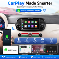 Autoradio JIUTREE pour Fiat 500 2007-2015 avec écran multimédia, navigation et Carplay