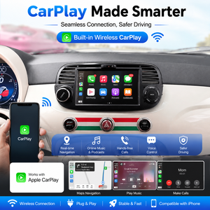Autoradio JIUTREE pour Fiat 500 2007-2015 avec écran multimédia, navigation et Carplay - Product Image 4