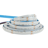 Bande lumineuse LED COB RGBW 784 840 LED/M, DC 24V, 12mm, sans soudure, synchronisation musicale, gradation, éclairage d'ambiance pour salle de jeux, boîte de nuit