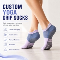Chaussettes de sport pour femmes personnalisées, antidérapantes, respirantes, à séchage rapide, pour la course à pied, le yoga, le pilates, avec logo sur le corps et le dessus