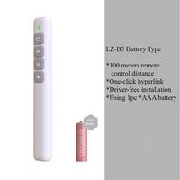 Présentateur sans fil 2,4 G avec pointeur laser rouge, portée de 1000 m et interrupteur à bouton