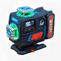 Niveau laser professionnel rotatif 360° 4D, horizontal et vertical, 16 lignes, auto-nivelant, pour le bricolage
