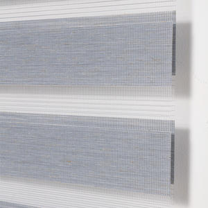 Smart Zebra Blinds para <span class=keywords><strong>Windows</strong></span> <span class=keywords><strong>Google</strong></span> <span class=keywords><strong>Home</strong></span> & Alexa Control Blackout Fabric Dual Roller Motorized Shades para hoteles - Product Image 6