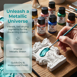 Pintura Acrílica Metálica de Acabado Liso, Pigmento Universal <span class=keywords><strong>para</strong></span> Artistas, Colorante <span class=keywords><strong>para</strong></span> Dibujo Diario - Product Image 5