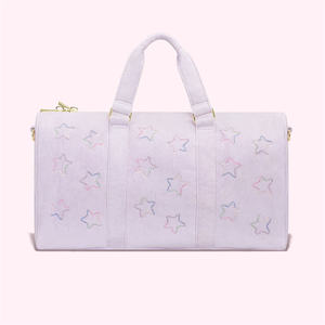 Gran oferta, Terry clásico de nuevo bolso de lona, bolso de lona de gran tamaño, bonito bolso de almacenamiento de Terry con parche de chenilla - Product Image 6