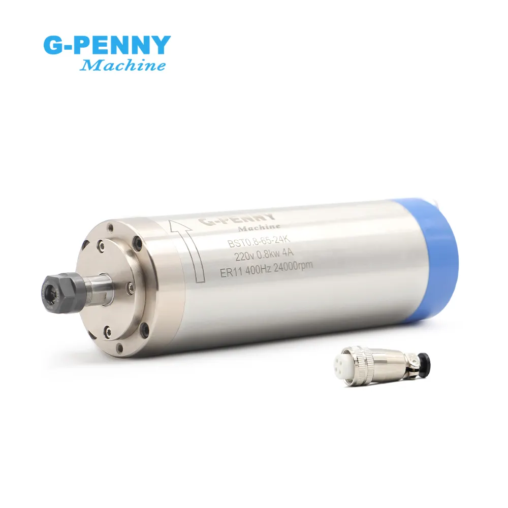 การปรับแต่ง Gpenny 800W ER11 D65 ระบายความร้อนด้วยน้ําแกนทํางานไม้ 110 V/220 V 0.8kw แกนระบายความร้อนด้วยน้ํา