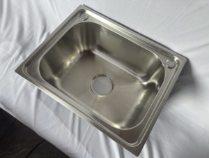 Leimanxi <b>Small</b> Single <b>Sink</b> SUS304 <b>Stainless</b> <b>Steel</b> Kitchen <b>Sink</b> with Modern Design Frosted/Matte/Scrubbed Finish Model 5040/4539 - Product Image 3