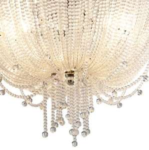 Lámpara de techo de araña de cristal de lujo de gran oferta OEM, candelabros redondos simples, Led luces colgantes, lámpara colgante dorada - Product Image 5