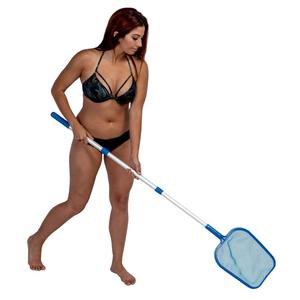Skimmer <span class=keywords><strong>de</strong></span> piscina <span class=keywords><strong>de</strong></span> grado fuerte con poste <span class=keywords><strong>de</strong></span> ABS telescópico resistente y clips EZ para piscinas elevadas y enterradas incluidas - Product Image 4