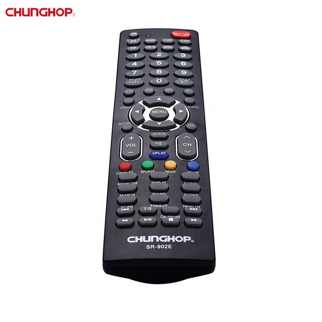 SR-902E for Fixed Code Plastic 63 Buttons 1-in-1 Dedicated TV Remote Control for Skyworth TV