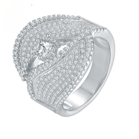 Bague en argent S925 incrustée de moissanite, motif goutte d'huile irrégulière, polyvalente, à porter sur l'index, haut de gamme