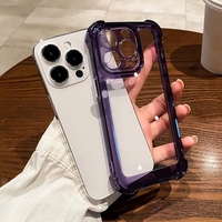 Étui de luxe antichoc transparent pour iPhone 15 14 13 12 11 Pro Max X Xs XR Max 7 8 Plus pare-chocs acrylique étuis couverture