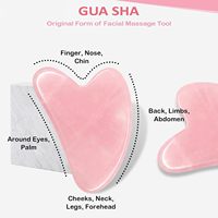 Ensemble de rouleaux de jade et de Gua Sha en cristal de qualité supérieure avec logo personnalisé, outil de massage facial en pierre naturelle, anti-gonflement, design moderne, cadeau haut de gamme