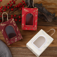 Boîte cadeau créative portable en papier artistique rectangulaire pour fiançailles chinoises, boîte à bonbons de mariage, modèle Little Red Riding Book Same Return