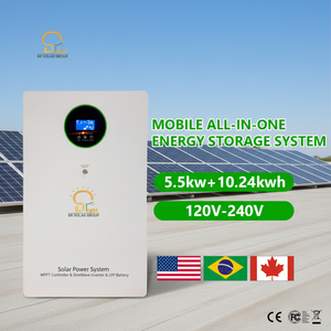 ระบบจัดเก็บพลังงานแบบเคลื่อนที่ออลอินวัน SOLAR 6.5KW LFP แบตเตอรี่ 10.24kwh คลื่นไซน์บริสุทธิ์ มาตรฐานสหรัฐอเมริกา สำหรับใช้ในบ้าน - Product Image 4