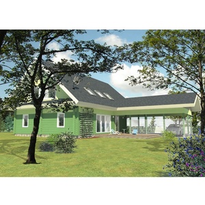 Maison préfabriquée <span class=keywords><strong>en</strong></span> <span class=keywords><strong>bois</strong></span> populaire bien conçue avec <span class=keywords><strong>garage</strong></span> - Product Image 4