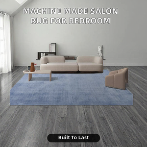 Tapis de salon moderne en laine, fabriqué à la machine, couleur unie, rembourré, lavable, antidérapant, compatible avec les animaux domestiques, avec support en jute, pour usage domestique, chambre à coucher - Product Image 2