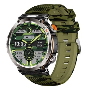 Reloj Inteligente HT30 Redondo con Pantalla Táctil, Monitor de Ritmo Cardíaco, Resistente al Agua, para Deportes al Aire Libre y Fitness, para Hombres - Product Image 1