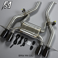 Convient pour BMW M3 M4 G80 G82 S58 2022, échappement arrière haute performance en acier inoxydable avec soupape électronique et embouts en fibre de carbone