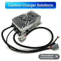 Chargeur AC haute performance PERSINO PCHG-AS1200 1,2 kW 48 V IP67 étanche 55 dB 3 kg pour véhicules électriques et bateaux - 93 % de réduction