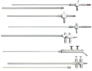 Instrumentos de cirurgia de aço inoxidável três canais, tubo de irrigação e sucção laparoscópico