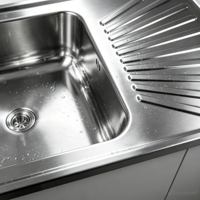 Évier encastré moderne en acier inoxydable SUS 304, grand évier double cuve pour cuisine, style ferme, à poser sous plan, petit évier de présentation