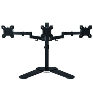 Office Use Support 15 to 30 Inch Table Triangle <b>TV</b> <b>Stand</b> <b>Mount</b> Dual Monitor Arm for Aluminum Arms - Product Image 1