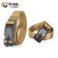 Nouvelle ceinture en tissu de nylon de 1.5 pouces avec dégagement rapide en métal en alliage de zinc pour ceinture tactique robuste à boucle pour hommes