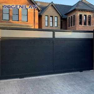 ROGENILAN Últimos Diseños de Portones Principales, Entrada Automática, Vallas de Aluminio, Puertas, Puerta Corredera Moderna para Casa, Puerta Exterior - Product Image 1