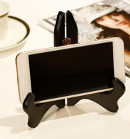 Support pliable multifonctionnel en bois massif pour téléphone portable, tablette et livre, support portable en bois naturel pour regarder des vidéos et lire