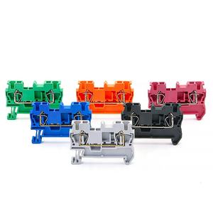 Bloque de terminales de carril Din Conductor de alambre de cobre de conexión de resorte de tipo de retorno de tipo de tracción de - Product Image 4