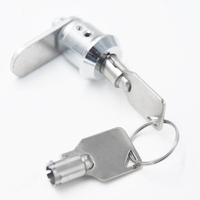 Serrure à came cylindrique en alliage de zinc, finition zinguée, 2 clés, grade 3 ANSI, pour distributeurs automatiques, armoires industrielles, marque Thcoo