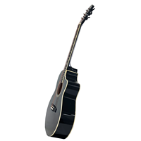 Guitare acoustique en bois de 40 pouces, nouvelle conception d'usine, couleur personnalisée noire, technologie de pointe